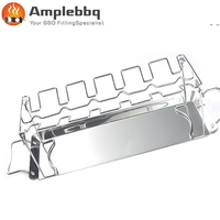 Support pliable pour Barbecue, Design à 14 fentes, en acier inoxydable, pour jambes de poulet, pour Barbecue