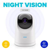Caméra de sécurité WiFi PTZ intérieure SIXWGH 4MP, caméra IP, vision nocturne, audio bidirectionnel, caméra CCTV réseau, visualisation à distance sur le cloud pour la maison