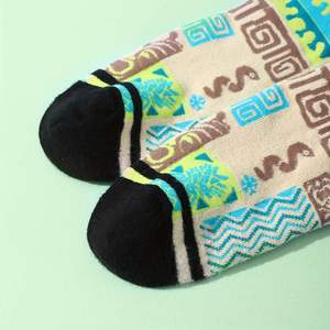 Calcetines de Vestir con Patrones <span class=keywords><strong>Retro</strong></span> Creativos, Calcetines Casuales para Halloween, Navidad, San Valentín, un Par de Calcetines Largos hasta la Pantorrilla, Regalos - Product Image 4