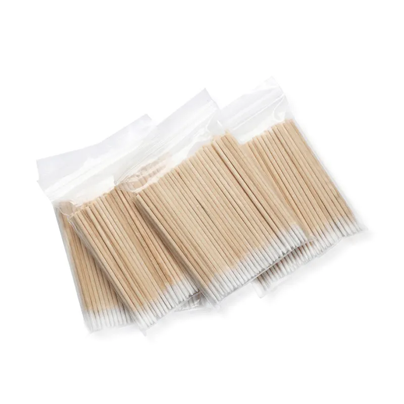 Microblading 100pcs Wooden Cotton Swab Cosmetics Permanent Makeup Health Ear Jewelry 7CM Clean Sticks Buds Tip Daily Use