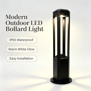 Black <b>LED</b> lawn <b>light</b>, garden path <b>light</b>, waterproof outdoor landscape <b>light</b>, IP65 lawn walkway lighting - Product Image 1