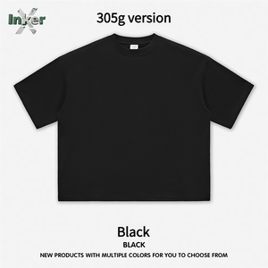 T-shirt de sport unisexe surdimensionné en tricot de haute qualité Bapeed avec imprimé étoile, manches courtes, tissu 305g - Product Image 3