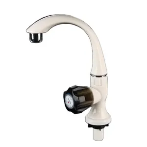 संक्षिप्त शैली दीवार घुड़सवार बंबा पानी के नल प्लास्टिक पीपी/एबीएस रसोई Faucets सिंक घुड़सवार रसोई Faucets