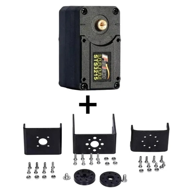 FEETECH STS3215 ST-3215-C018 12V 30KG. CM Magnetic Encoding Servo 12 Bit TTL Industrial Equipment Robot Small Torque Drive
