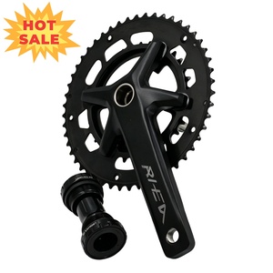 Ensemble de manivelle creuse et de pignon de vélo élégant : Dents noires ED de précision pour une expérience cycliste ultime - Product Image 4