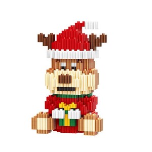 Linko 40 Mảnh ABS Nhựa Giáng Sinh Đêm Trước Ông Già Noel & Người Tuyết Khối Xây Dựng-Sáng Tạo Quy Mô 1:18 Thủ Công Thiết Lập Cho Các lứa tuổi 14 + - Product Image 5