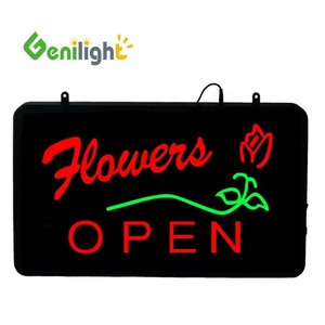Letrero <span class=keywords><strong>de</strong></span> flor LED <span class=keywords><strong>de</strong></span> neón abierto Genilight para uso en interiores en floristerías y centros comerciales con 1 año <span class=keywords><strong>de</strong></span> garantía y tipo <span class=keywords><strong>de</strong></span> proveedor OEM - Product Image 1