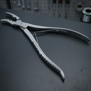 Strong Hold Black Stainless Steel Hair Extension <b>Pliers</b> for Commercial Use - Product Image 3