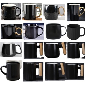 Fabricant de tasses en céramique, design de logo personnalisé, tasse à thé ou à café en céramique noire brillante ou mate, tasses à lait ou à bière en céramique pour un usage quotidien - Product Image 6