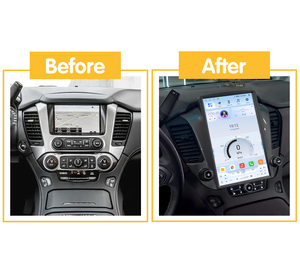 Écran Tesla de 14,5 pouces, autoradio Android, <span class=keywords><strong>CarPlay</strong></span> sans fil, navigation GPS, médias pour Chevrolet Suburban/Chevrolet Tahoe/GMC Yukon - Product Image 2