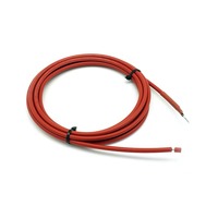 Cable de Extensión Solar Aislado de PE de Cobre Negro 4 AWG 25mm con Terminales de Anillo M8 para Estación Matriz PN-OT-2MTS 1.5KV 90C