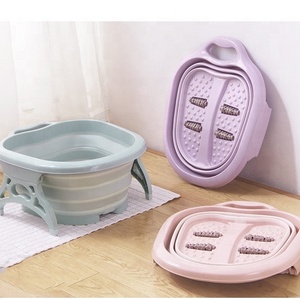 Portátil pies relajarse masaje Spa de gran aumento de pies de barril al aire libre Camping plegable baño de pies - Product Image 5