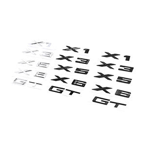 2009-2015 estilo antiguo 3D ABS negro cromado coche letras emblema del maletero trasero insignia X1 X2 X3 X4 X5 X6 X7 Logo para BMW E70 E53 F15 G05 - Product Image 2