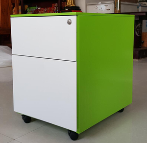 <span class=keywords><strong>ตู้</strong></span>เก็บเอกสารโลหะแบบเคลื่อนที่ 2 ลิ้นชัก ใต้โต๊ะทำงาน พร้อมล้อ สำหรับใช้ในบ้านและสำนักงาน - Product Image 3