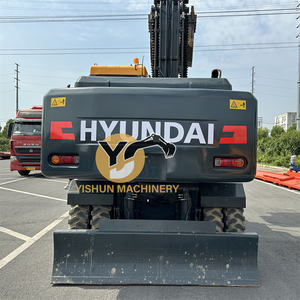 Excavadora de ruedas de 21 toneladas usada con certificación CE excavadora de segunda mano importada Hyundai 210 215 220 con precio bajo - Product Image 6
