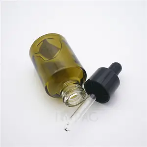 Homeopathic Dropper Oil Bottle Glass Cosmetic Container For Perfume Oil 30ml