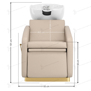 Muebles de peluquería de gran venta: Silla de barbero, carrito auxiliar, sillón lavacabezas, estación de peluquería - Product Image 4