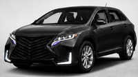 Set Body Kit FUNKYWHEEL Berkualitas Tinggi Warna Hitam untuk Venza 2009-2015 Facelift, Bumper Depan Belakang, Grille, Lampu Depan dan Lampu Belakang