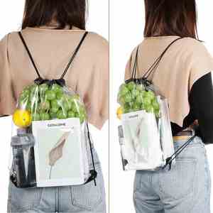 Bolsa de PVC Transparente Personalizada, Impermeable, con Cordón, para Guardar Objetos - Product Image 4