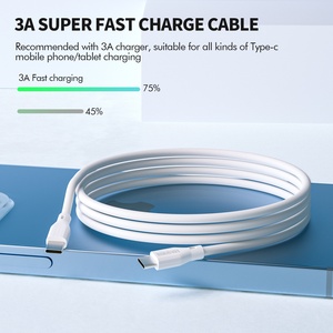 ESEEKGO G-14A 60W 3.0A Type-C Type-C ไนลอนทองแดงบริสุทธิ์ตัวนำสายเคเบิลข้อมูลการชาร์จอย่างรวดเร็วสำหรับหูฟังคอมพิวเตอร์น้ำหนักเบา - Product Image 5