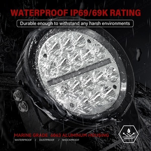 Luz LED Ámbar de 7 Pulgadas para Conducción Todoterreno, Foco para F150, Wrangler, Bronco, Tacoma, Hilux, Ranger, Parachoques, Barra Antivuelco, Portaequipajes de Techo, <span class=keywords><strong>4x4</strong></span> - Product Image 3