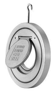 Ss316 h74w thép không gỉ cf8 DN100 PN16 mỏng Đĩa đơn <span class=keywords><strong>Swing</strong></span> Wafer kiểm tra van - Product Image 3