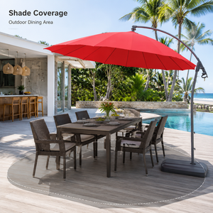 <span class=keywords><strong>Parasol</strong></span> <span class=keywords><strong>de</strong></span> terrasse à poteau latéral, adapté aux présentoirs des concessionnaires, avec positionnement flexible à côté des canapés et des ensembles <span class=keywords><strong>de</strong></span> salle à manger - Product Image 4
