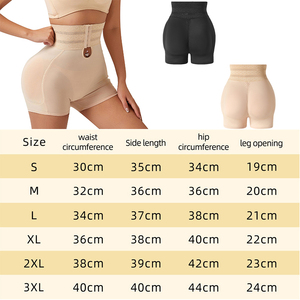 Short de maintien pour femme avec fermeture devant, effet lifting des fesses, faux fessier sexy, rehausseur de hanches, contrôle du ventre, avec coussinets amovibles - Product Image 3