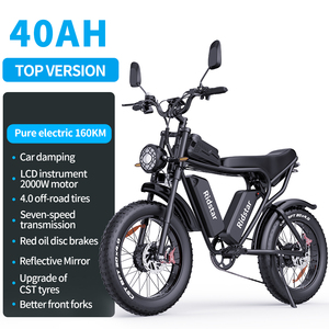 YVY Q20 Pro 52V 40Ah 20" EBike Fat Tire Mountain Dirt Bike Dual Motor Battery Electric Bicycle Electric Bikes for Adults - Product Image 3