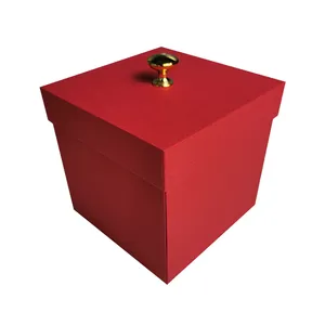 礼物和工艺女孩情人节巧克力4面惊喜礼物Diy照片爱苹果圣诞爆炸礼盒