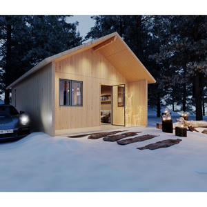 Nhà kho gỗ ngoài trời lắp ráp dễ dàng, làm từ gỗ thông - Product Image 3