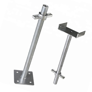 Hrt thép mạ kẽm điề<span class=keywords><strong>u</strong></span> chỉnh Jack cơ sở vít Jack cơ sở giàn giáo với <span class=keywords><strong>U</strong></span> đầ<span class=keywords><strong>u</strong></span> cho xây dựng - Product Image 6