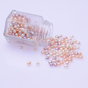 Perla Akoya Japonesa Natural de Agua de Mar de 6.5-7mm, Blanca, con Fuerte Brillo Espejo, Impecable, Perla Desnuda, Colgante de Oreja Barroco - Product Image 2