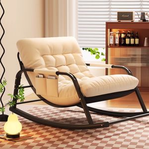 Poltrona Reclinabile Doppia a Dondolo Moderna per Adulti, per Balcone, Soggiorno, <span class=keywords><strong>Camera</strong></span> da Letto, Divano Relax in Metallo per Casa - Product Image 2