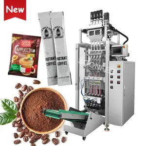 Automatic Instant Coffee Packaging Machine Multilane 3 Side Seal Sachet Bag Coffee Powder Packing Machine