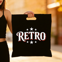 Sacs de remerciement pour les commerçants : sacs en plastique avec poignées pour magasins, boutiques, vêtements, cadeaux d'affaires
