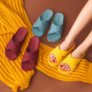 Sandali Estivi da Spiaggia per Donne con Suola <span class=keywords><strong>in</strong></span> <span class=keywords><strong>Gomma</strong></span> Morbida e Cinturini Intrecciati, <span class=keywords><strong>Ciabatte</strong></span> Estive per Ragazze - Product Image 4