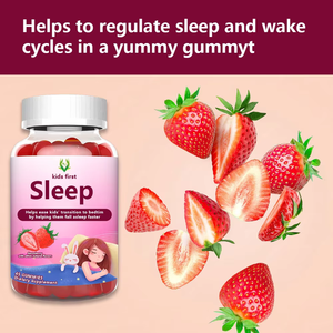 Private Label OEM Kids Sleep Gummies Strawberry Flavor Dietary <b>Supplement</b> Help Kids fall Asleep Faster and Improve Immunity - Product Image 6