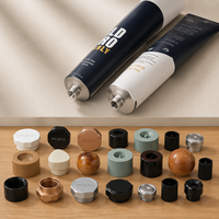 Tube cosmétique en aluminium pliable personnalisé vide pour emballage de lotion, pommade, peinture avec presse-tube à dentifrice