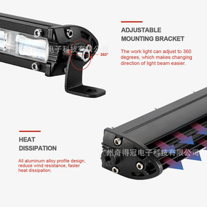 ไฟทำงาน LED คิเดวิน 7 นิ้ว 18 วัตต์ กันน้ำ สำหรับรถยนต์ ออฟโรด มอเตอร์ไซค์ แสงสีขาว - Product Image 5