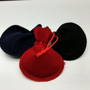 Sac à bijoux en velours recyclable 7*8CM, pochette avec cordon de serrage, emballage pour bijoux - Product Image 2
