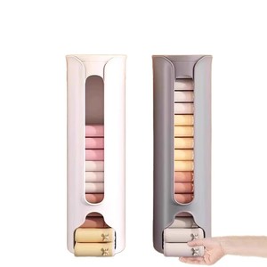 Boîte de rangement minimaliste en plastique murale coulissante sans perçage pour sous-vêtements, chaussettes et gadgets - Product Image 5