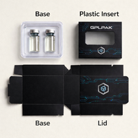 Boîtes personnalisées en carton coulissant pour ampoules de peptides, emballage de 3 ml, boîtes en papier personnalisées pour 2 flacons