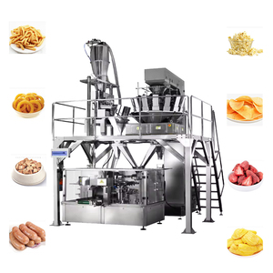 Electric Automatic Pouch Packing Machine for Food Pre-made Zipper Bag with Motor <b>Engine</b> & Bearing New Condition Wood Material - Product Image 5