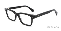 Gafas de Lectura Ópticas Unisex YIGOU G9051-1 de Alta Calidad, Montura Cuadrada TR90, Color Negro, con Bloqueo de Luz Azul, Diseño Decorativo para Todos