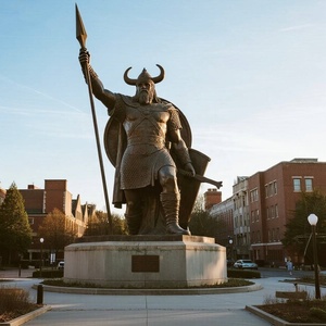 Statue de guerrier en métal grandeur nature pour l'extérieur, célèbre dieu <span class=keywords><strong>nordique</strong></span> <span class=keywords><strong>Odin</strong></span>, énormes sculptures de guerrier en bronze coulé, statue de dieu viking - Product Image 3