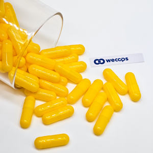 Wecaps boş hap sarı kapsüller jelatin kapsüller özel baskılı kapsül boyutu 0 - Product Image 4