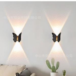 Butterfly Wall Lamp 2x5W Warm Light Waterproof <b>Outdoor</b> Garden Villa Balcony <b>Lighting</b> - Product Image 1