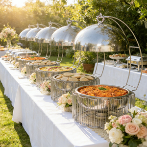 Bộ dụng cụ giữ nóng thức ăn sang trọng mạ vàng kiểu cách, thanh lịch, dùng cho nhà hàng khách sạn 9L, có nắp đậy, dùng cho tiệc buffet phục vụ ăn uống. - Product Image 2