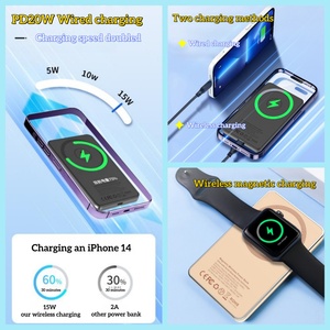 Othc 5000mAh sạc nhanh ba-trong-một không dây trạng thái rắn từ ngân hàng điện mới xuyên biên giới di động tinh khiết Sine Wave xách tay - Product Image 4